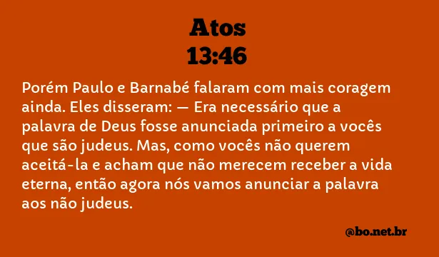 Atos 13:46 NTLH