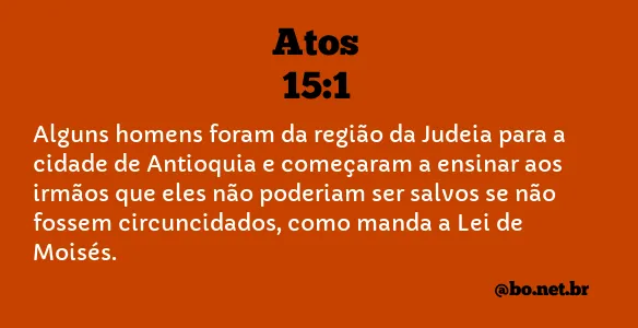 Atos 15:1 NTLH