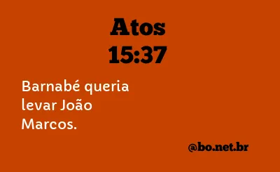 Atos 15:37 NTLH