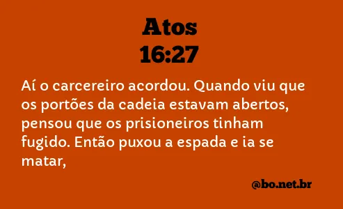 Atos 16:27 NTLH