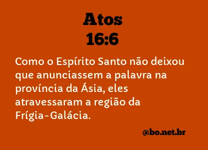 Atos 16:6 NTLH