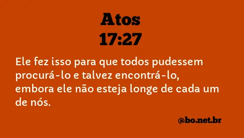 Atos 17:27 NTLH