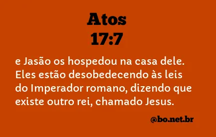 Atos 17:7 NTLH