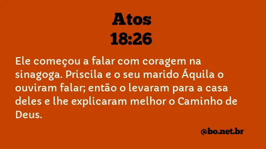 Atos 18:26 NTLH