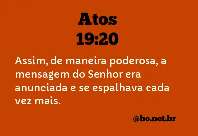 Atos 19:20 NTLH