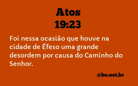 Atos 19:23 NTLH