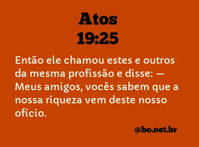 Atos 19:25 NTLH