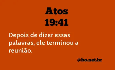 Atos 19:41 NTLH