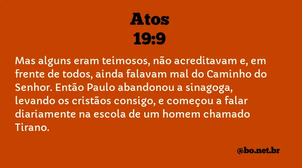 Atos 19:9 NTLH