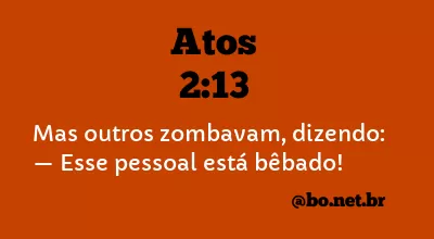 Atos 2:13 NTLH