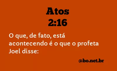 Atos 2:16 NTLH