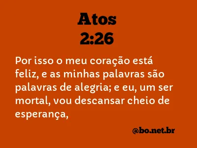 Atos 2:26 NTLH