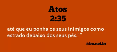 Atos 2:35 NTLH