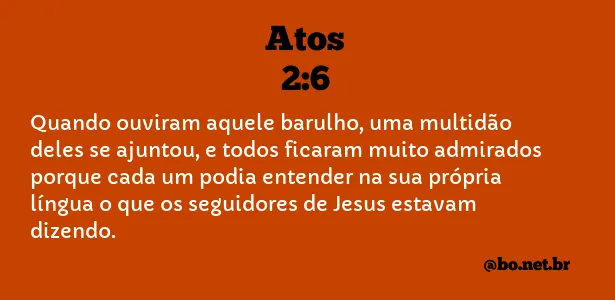 Atos 2:6 NTLH