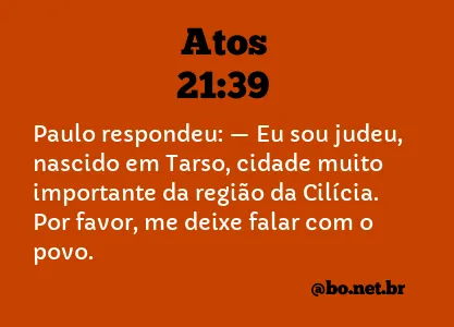 Atos 21:39 NTLH