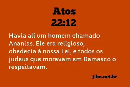 Atos 22:12 NTLH