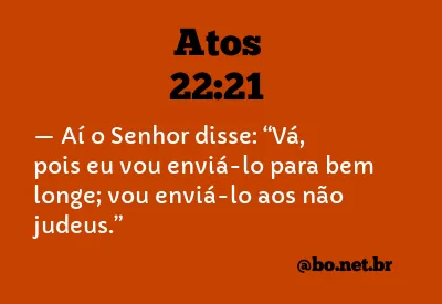 Atos 22:21 NTLH