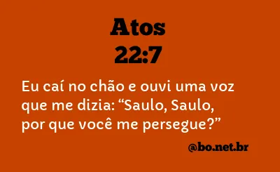 Atos 22:7 NTLH