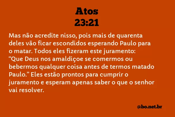 Atos 23:21 NTLH