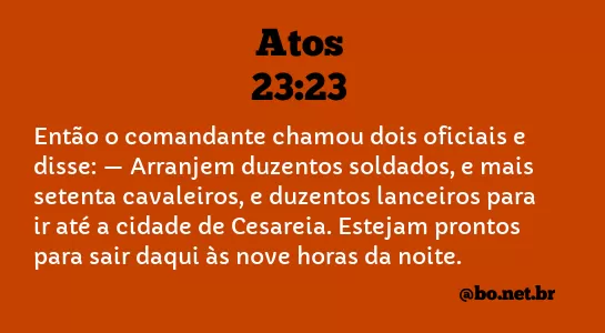 Atos 23:23 NTLH