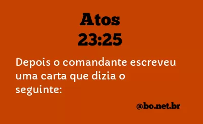Atos 23:25 NTLH