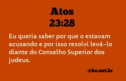 Atos 23:28 NTLH