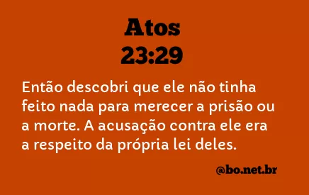 Atos 23:29 NTLH