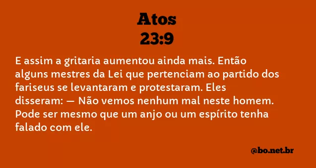 Atos 23:9 NTLH