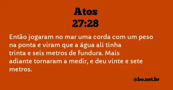 Atos 27:28 NTLH