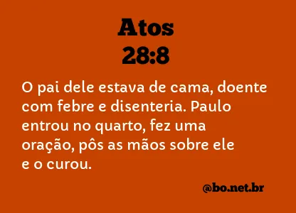 Atos 28:8 NTLH