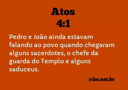 Atos 4:1 NTLH