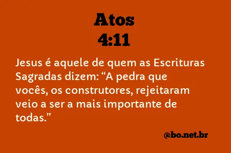 Atos 4:11 NTLH