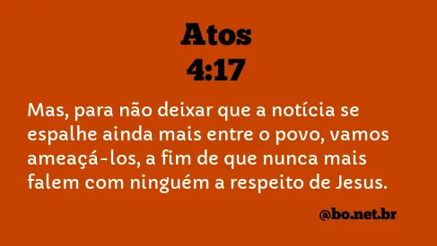 Atos 4:17 NTLH