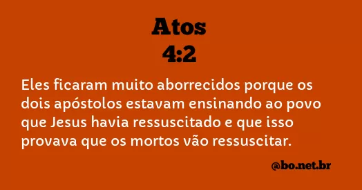 Atos 4:2 NTLH