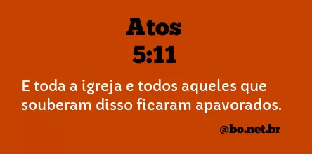 Atos 5:11 NTLH