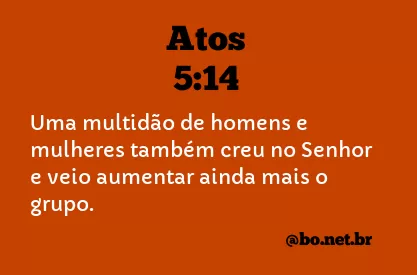 Atos 5:14 NTLH