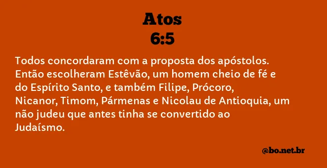 Atos 6:5 NTLH