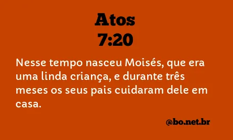 Atos 7:20 NTLH