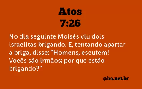 Atos 7:26 NTLH