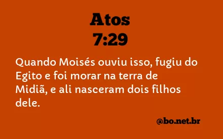 Atos 7:29 NTLH