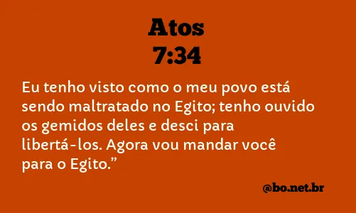 Atos 7:34 NTLH