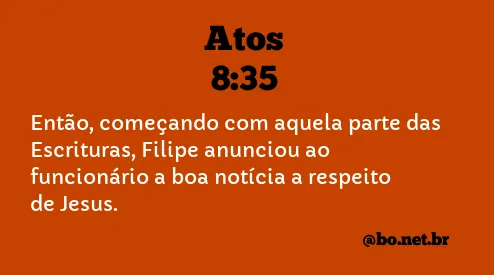 Atos 8:35 NTLH