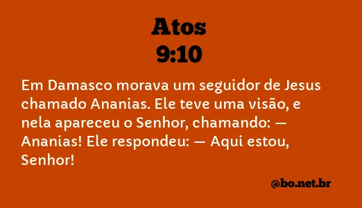 Atos 9:10 NTLH