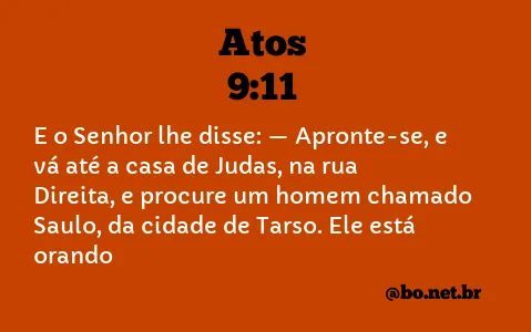 Atos 9:11 NTLH