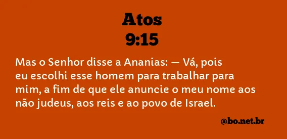 Atos 9:15 NTLH