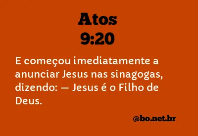 Atos 9:20 NTLH