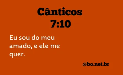 Cânticos 7:10 NTLH