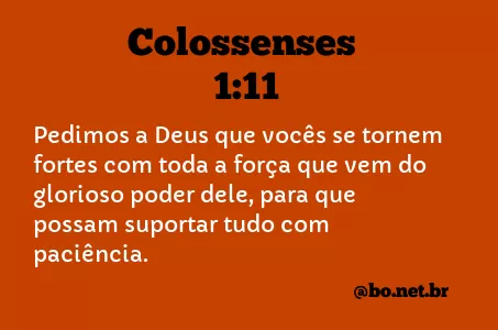 Colossenses 1:11 NTLH