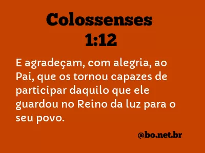 Colossenses 1:12 NTLH