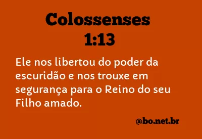 Colossenses 1:13 NTLH